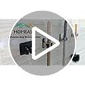 homeasy Mop Broom Holder, 4 Pcs Stainless Steel Self Adhesive Mop Holder Wall Mounted with Hooks Hanger Self-Adhesive Broom Holder for Bathroom, Kitchen, Office, Closet, Garden Garage(Silver)