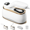 Mitdir Portable Clothes Steamer 175x80mm Ceramic Glaze Panel Iron LCD 220ml Water Tank 1200W & 15s Fast Heat Up 4-speed Steamer for Clothes of all