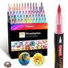 Acrylic Paint Brush Pens for Rocks painting 60-Colours acrylstifte paint markers Set for Wood Crafts Ceramic Glass Stone Pebble Colouring for Kids