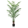 CROSOFMI Artificial Plants Areca Palm 150cm Fake Tropical Tree Faux Plants for Indoors and Outdoors Artificial Foliage and Plastic Pot for Party