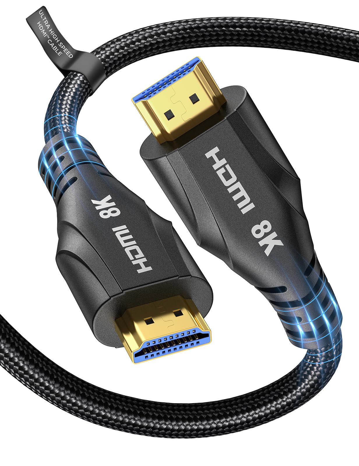 Cratree HDMI Cable 6M,8K High Speed HDMI Cable 4K 120hz 8K 60hz 48Gbps,HDCP 2.3 Dolby Atmos Vision eARC Compatible with HDTV PS5 Xbox Blu-ray Monitor