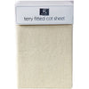 Cotton-Rich Fitted Terry Towelling Cot Sheet in Cream