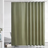 Furlinic Extra Wide Shower Curtain Sage Green Waterproof Mould Proof Resistantand Bath Curtains 240x180cm Washable Polyester Fabric with Weight Tape