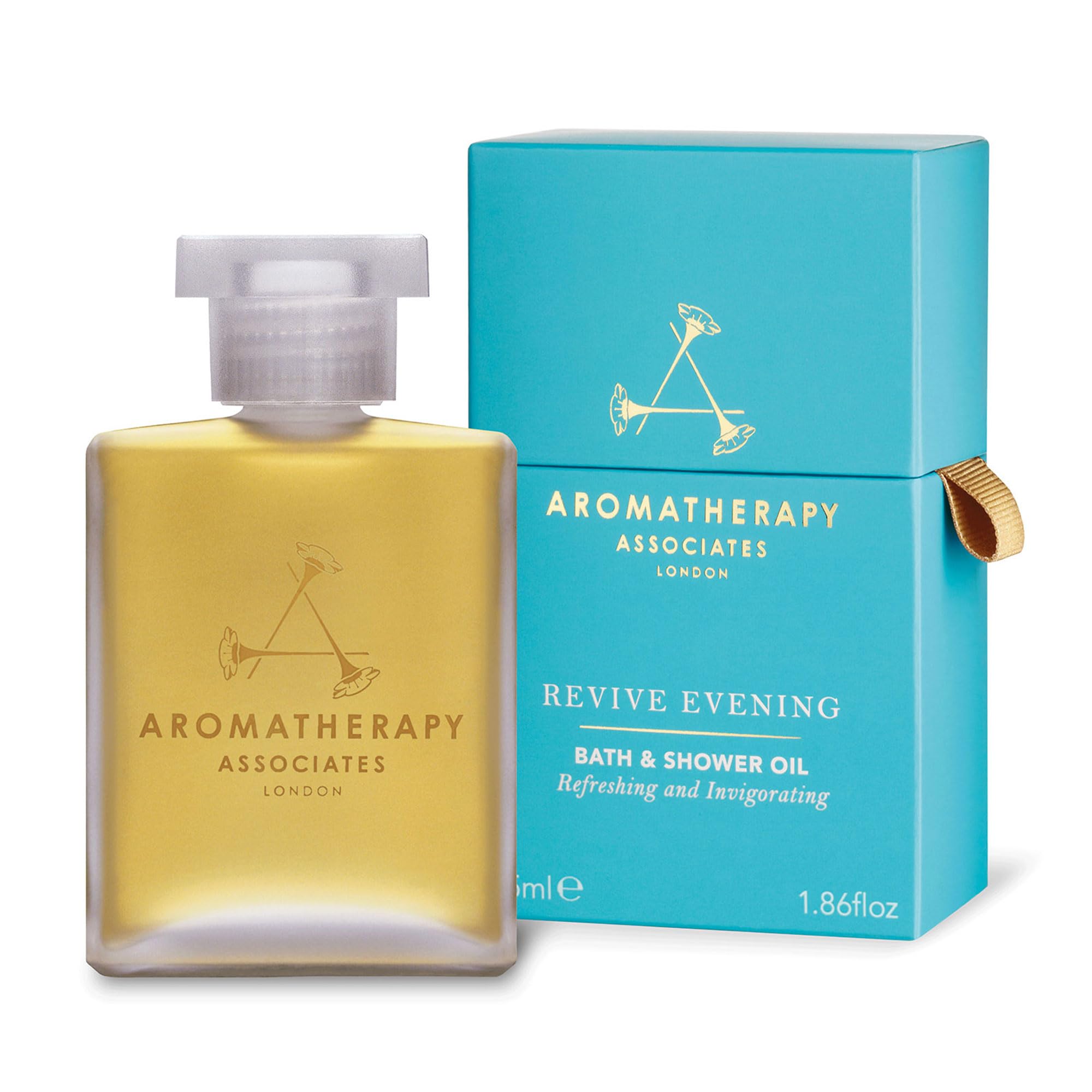 Aromatherapy Associates Bath and Shower Oil, Luxury Spa, Natural Bath, Bath Oil, Vegan, Cruelty Free, Environment Friendly (Revive Evening Bath and