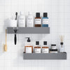Kitsure 2 Pack Rustproof Shower Caddy - 2 Shelves, Drill-Free & Quick-Dry Shower Organizer, Rustproof Bathroom Shelves with 4 Hooks, X-Large, Silver