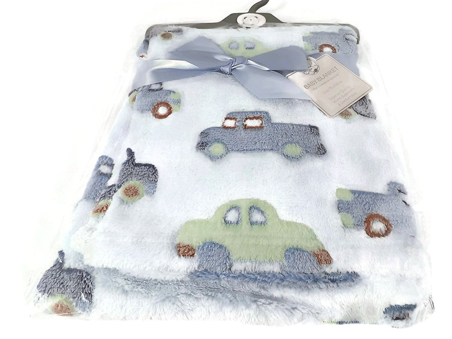 Baby Pram Blanket - Car Color Blue 683