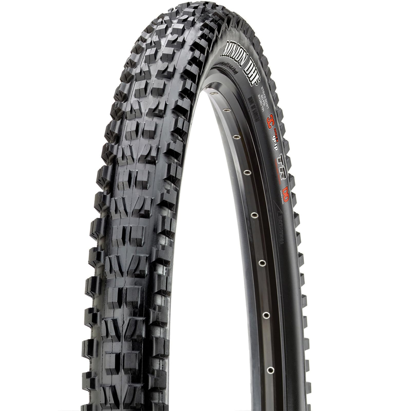 Maxxis Minion DHF Folding Dual Compound Exo/tr Tyre - Black, 27 x 2.3-Inch