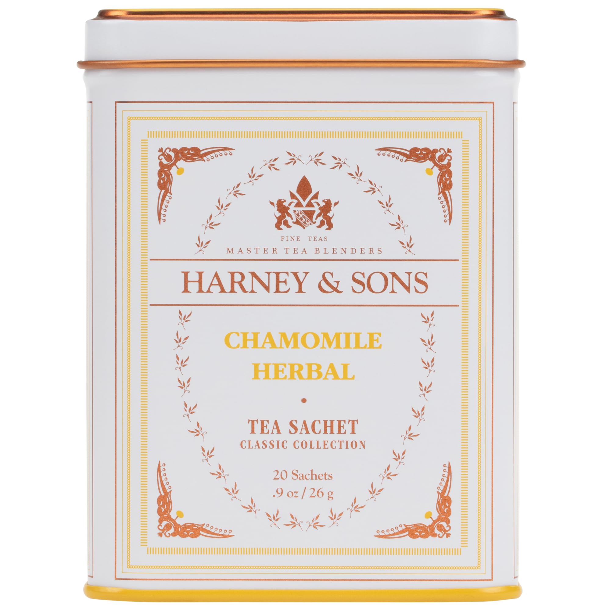 Harney & Sons, Fine Teas, Chamomile Herbal, 20 Sachets, 0.9 oz (26 g)