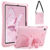Aolcev for Samsung Galaxy Tab A11+ Plus 11 Inch 2025/A9+ Plus 2023 for Kids Girls with Butterfly Wings Stand Shoulder Strap Soft Light EVA Rugged