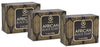 African Black Soap 3x140g - Moisturizing - Nourishing - 100% Raw & Natural African Black Soap with Shea Butter & Coconut Oil - For All Skin Types -