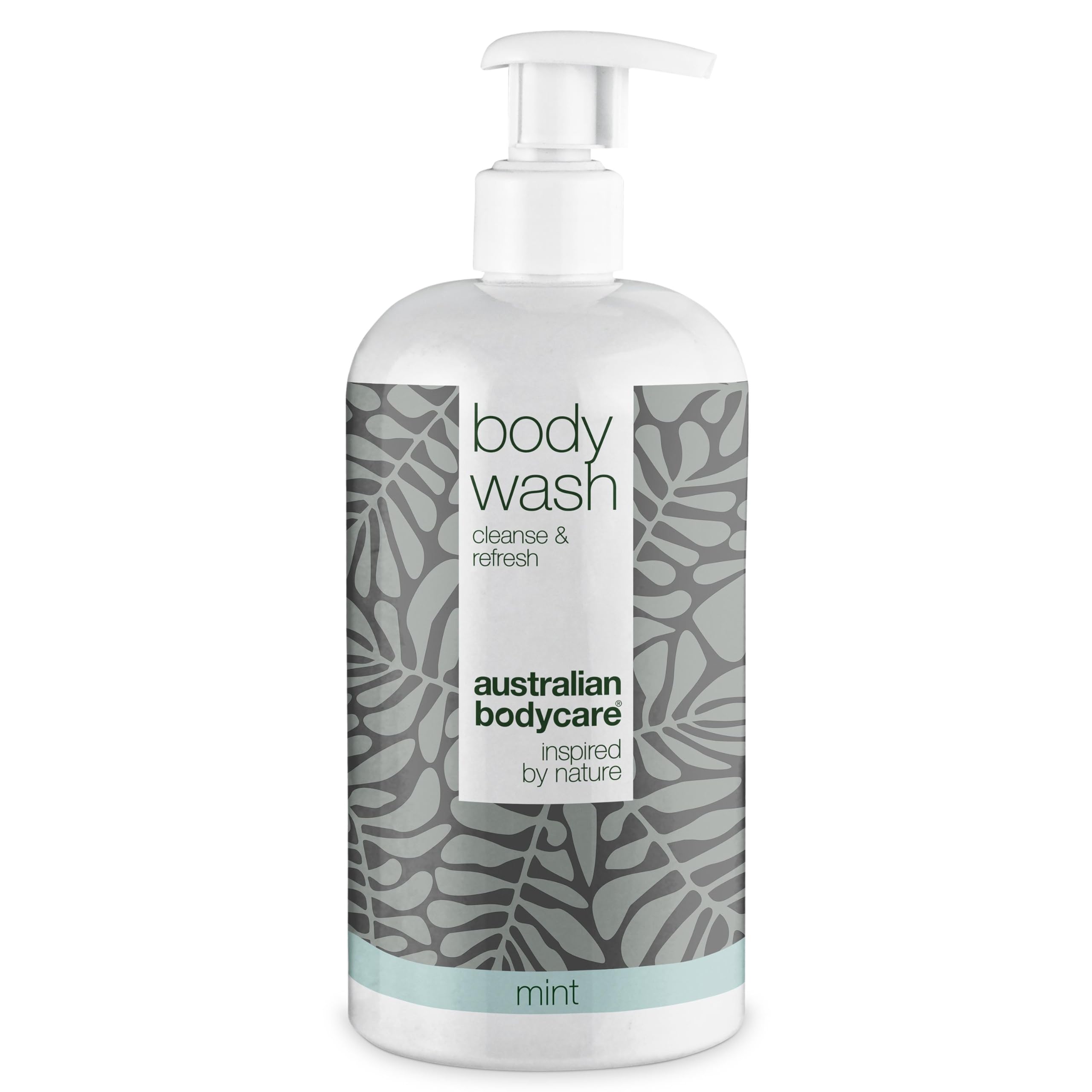 Shower Gel Mint with 4-Terpineol known from Tea Tree Oil - Body Wash helps Pimples, Athlete's Foot, Ringworm, Acne, Body Odor & Smelly Feet