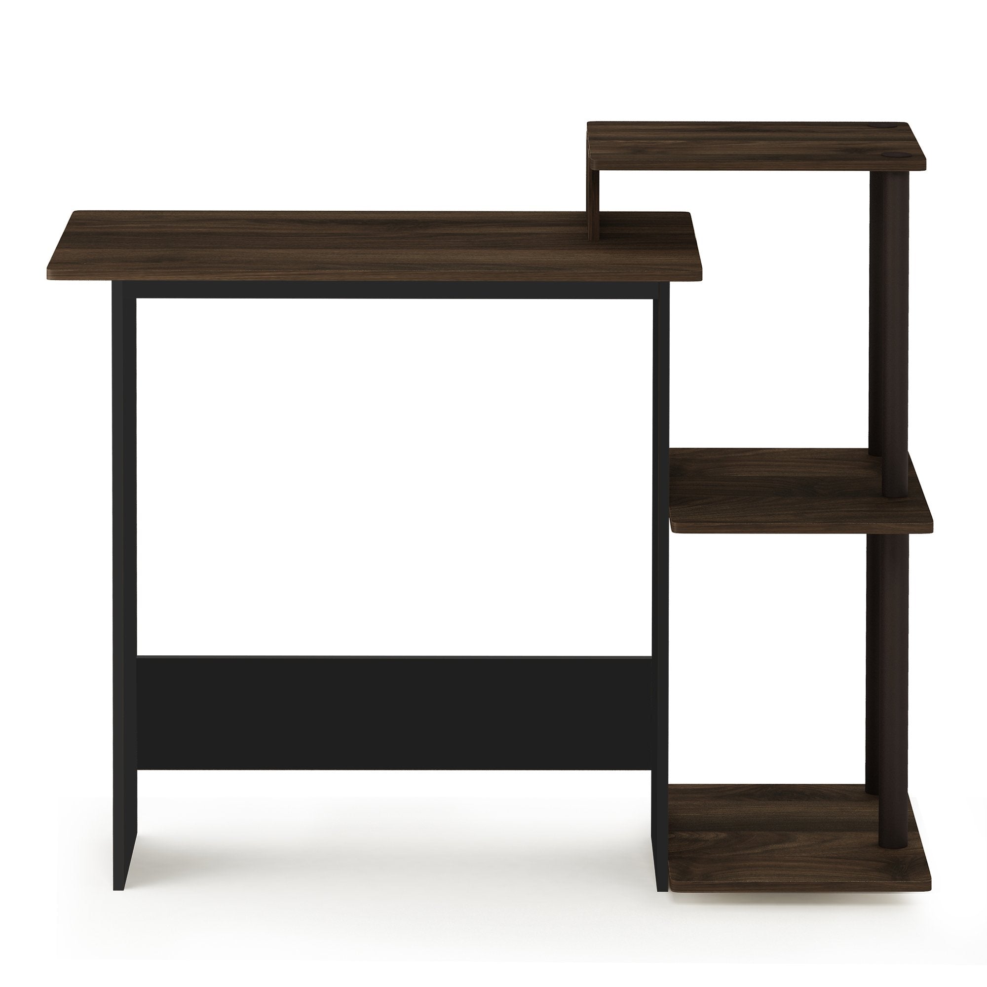 Furinno Efficient Home Laptop Notebook Computer Desk, Study Desk, Writing Desk, Columbia Walnut/Brown
