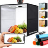 Light Box Photography - 30cm (12"x12") Portable Shooting Tent with 120 LEDs & 6 Backdrops for Jewelry & Small Product Photography
