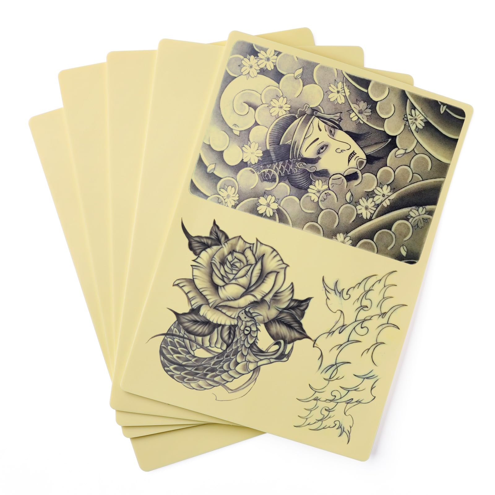 STIGMA 3mm Practice Skin, 5 Pcs A4 20?30cm Fake Skin for Beginner Tattoo Supplies ZYH2309005-5