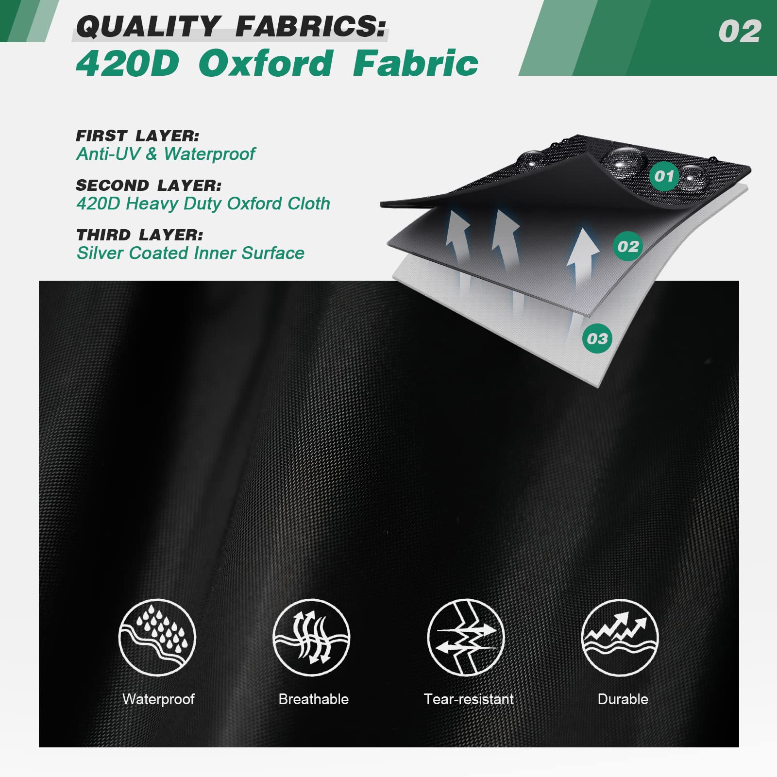 widesmile Garden Chair Cover Patio Stacking Chair Cover Waterproof 420D Oxford Fabric Outdoor Protective Cover for Stackable Chairs Anti-UV