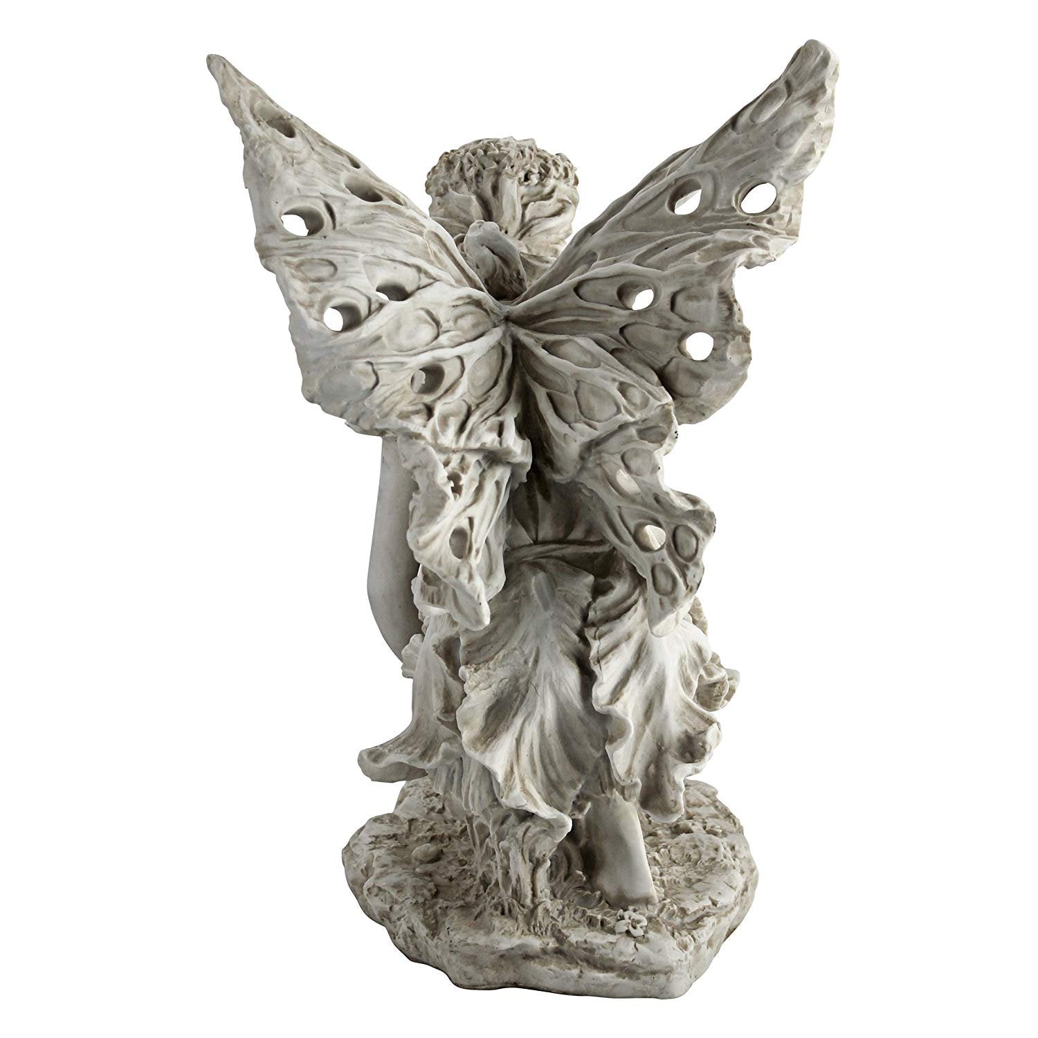 Design Toscano KY71004 Garden Statue, Resin, Grey, 17 Inch