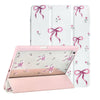 Fycyko Compatible with iPad 10.2 Inch Case, iPad 9th/8th/7th Generation 2021/2020/2019 Aesthetics Bow Flower Print Design with Pencil Holder