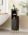 HEYZOEY Bathroom Cabinet, Freestanding Floor Cabinet, Tall Storage Cabinet Unit with Door, Slim Bathroom Storage for Bathroom, Kitchen, Living Room,