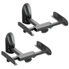 mahara Black Universal Speaker Mounts - Pair of swivel & tilt speaker brackets - Side clamping - Max Weight 20Kg - Max swivel 130?- Max tilt 20?