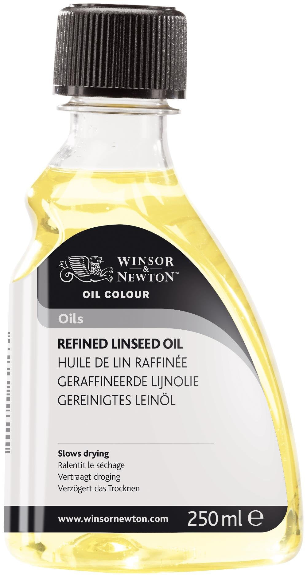 Winsor & Newton WN3039748 Refined Linseed Oil 250 ml, RCFRLO250