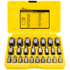 Topec 25Pcs-Double Head Screw Extractor Set, Newest Version 3/8? Drive 2-in-1 Functional Easy Out Bolt Extractor Set, Premium CR-MO Steel Rounded Bolt