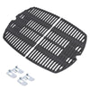 GFTIME 27.3x 38.8cm 7645 Cast Iron Cooking Grate Grids for Weber Q200, Q220, Q2000, Q2400 Series Gas Grill, Barbecue Grill Parts Grill Grids