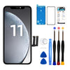 DTD LCD Display Screen for iPhone 11, 3D Touch Replacement Glass Digitiser Parts 6.1 Inch Replacement with Repair Kit, Compatible with Model A2111,