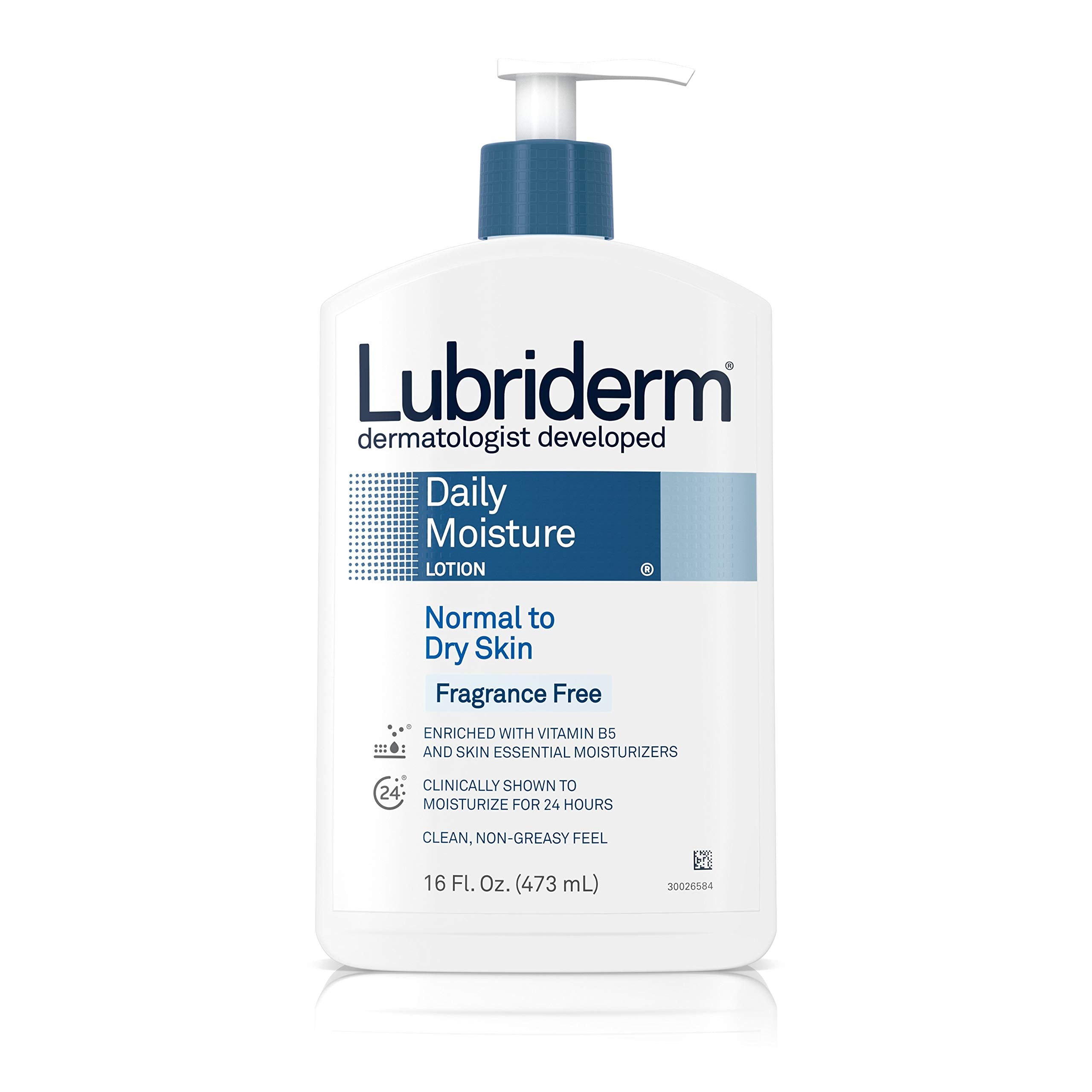 Lubriderm Daily Moisture Lotion For All Skin Types Fragrance Free 473 ml