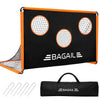 BAGAIL Soccer Goal with Target, 2-In-1 Designed, Football Goal, Portable Carry Bag, Easy to Set up, Ideal for Garden Shooting Training and