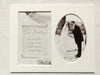 10 x 8 Sentiment Photo Mount Our Wedding Message