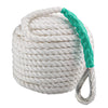 CarBole Nylon Mooring Rope, Multi-functional Dock Line Rope 12mm*61m for Survival | Boating | Sports | Camping | Sailing | Hiking (White) (5850LB)