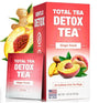 Total Tea Slimming Detox Tea Caffeine Free, Herbal Blend with Chamomile, Hibiscus and Ginger Root for Colon Cleanse Weight Management Drinks ? Natural