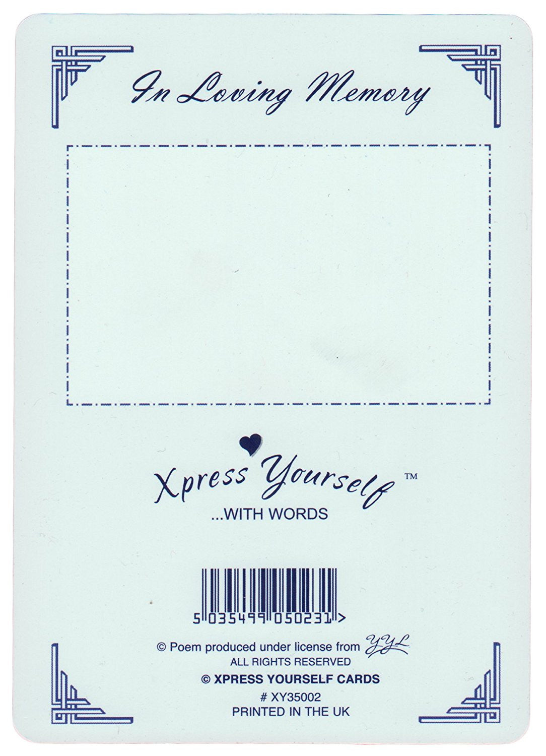 Memorial Graveside Card - In Loving Memory Of A Very Dear Dad