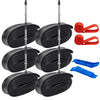 6PCS 700C Heavy Duty Bike Tubes 700x18C/32C 18/32-622 Bicycle Tubes FV60mm Presta Valve and 2 Rim Strips Compatible with 700x18C 700x20C 700x23C