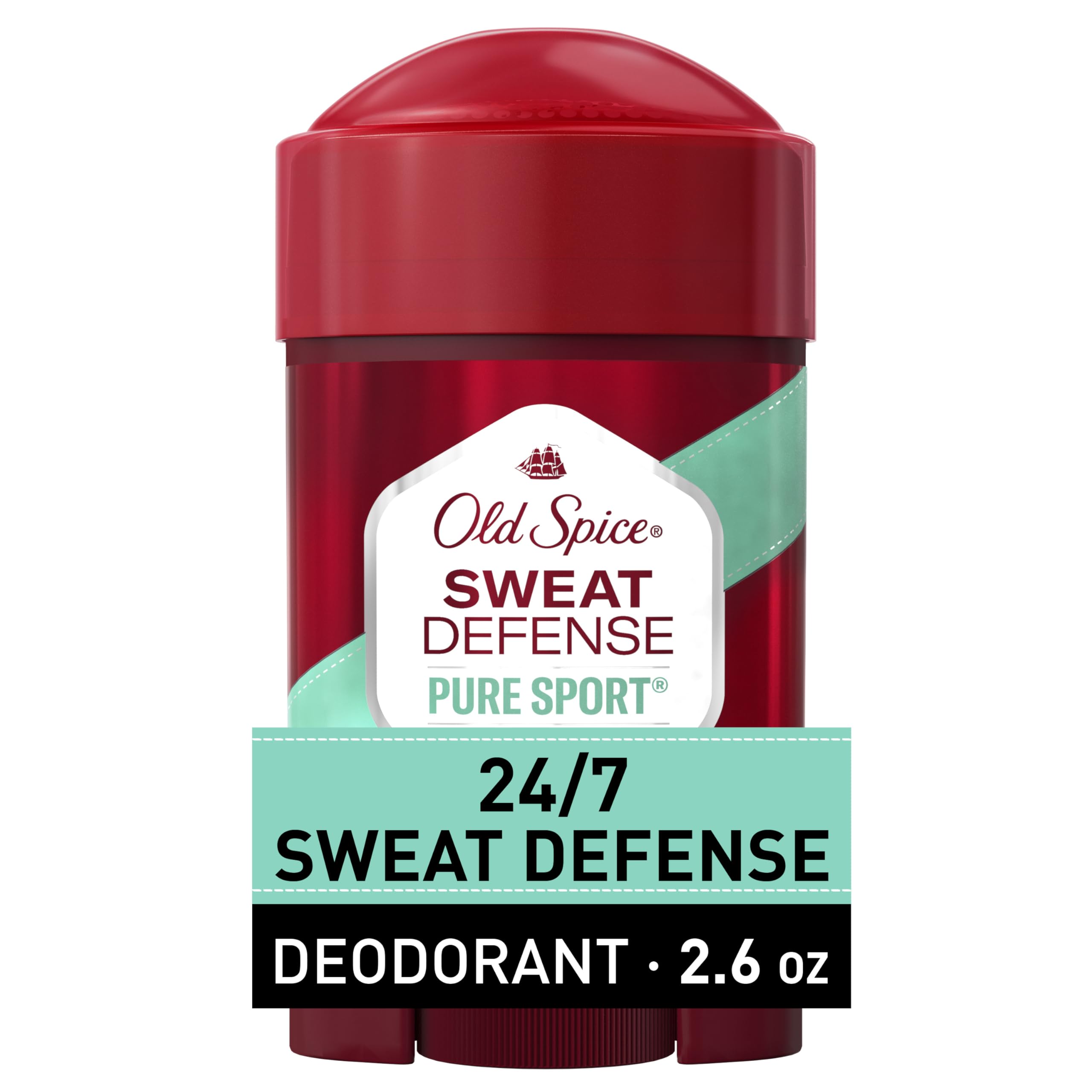 Old Spice Hardest Working Collection Sweat Defense Anti-Perspirant & Deodorant - Pure Sport Plus - 2.6 Oz