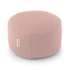 basaho WHEEL Zafu Meditation Cushion | Organic Cotton | Buckwheat Hulls | Removable Washable Cover (Pale Pink)