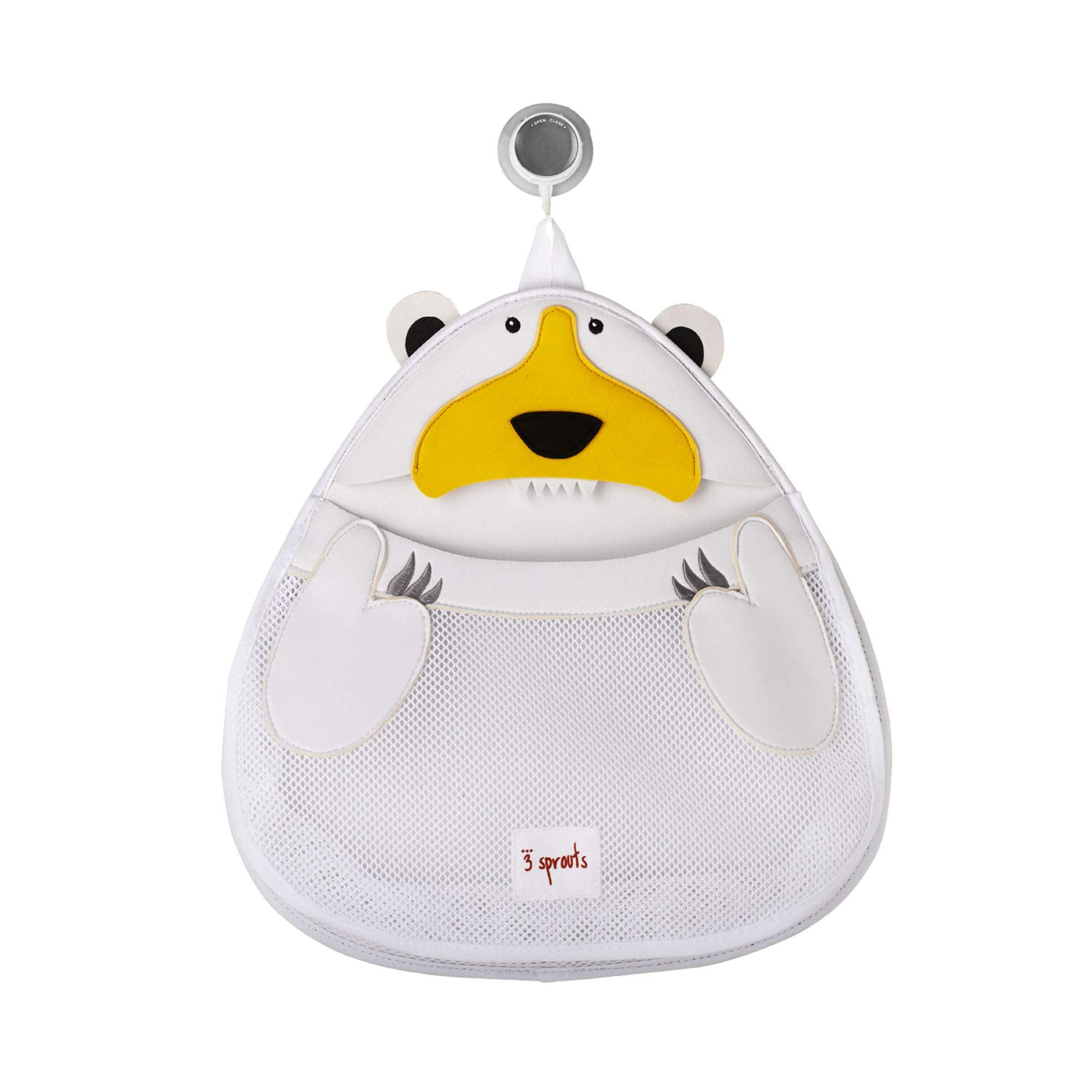 3 Sprouts Bath Storage Caddy - Organizer for Shower, Baby and Toys, Polar Bear