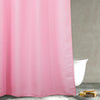 Popkozzi Pink Waffle Weave Shower Curtain: Heavy Duty Textured Fabric Shower Curtains for Girls Bathroom - Water Repellent Washable Thick Polyester