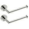 HITSLAM Chrome Toilet Roll Holder Wall Mounted SUS 304 Stainless Steel Silver Toilet Paper Holder Waterproof Rotateproof Loo Roll-Holder for Bathroom,