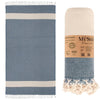MyStilo 100% Recycled Cotton Hammam Towel (Petrol Blue)
