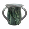 Fenzo Judaica Green Hand Wash Cup Netilat Yadayim Last Water 2 Handle Shabbat/Shabbat Judaica Gift for Rosh Hashanah Judaica Hand Wash Cup Netilat
