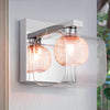 HARPER LIVING Modern Wall Lights, G9 Wall Light Inner Mesh in Copper, Wall Sconce Lamp for Living Room, Bedroom, Kitchen, Hallway