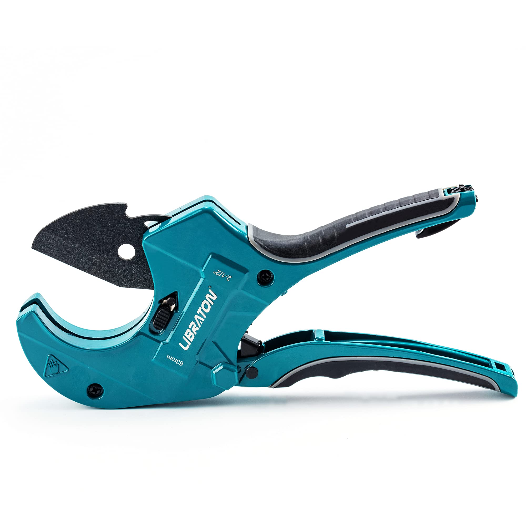 Libraton PVC Pipe Cutter 63mm, Large PVC Cutter, Improved Blade for Heavy-Duty, Plastic Pipe Cutter for Cutting PVC Pipe, PEX Pipe, Plastic Pipes