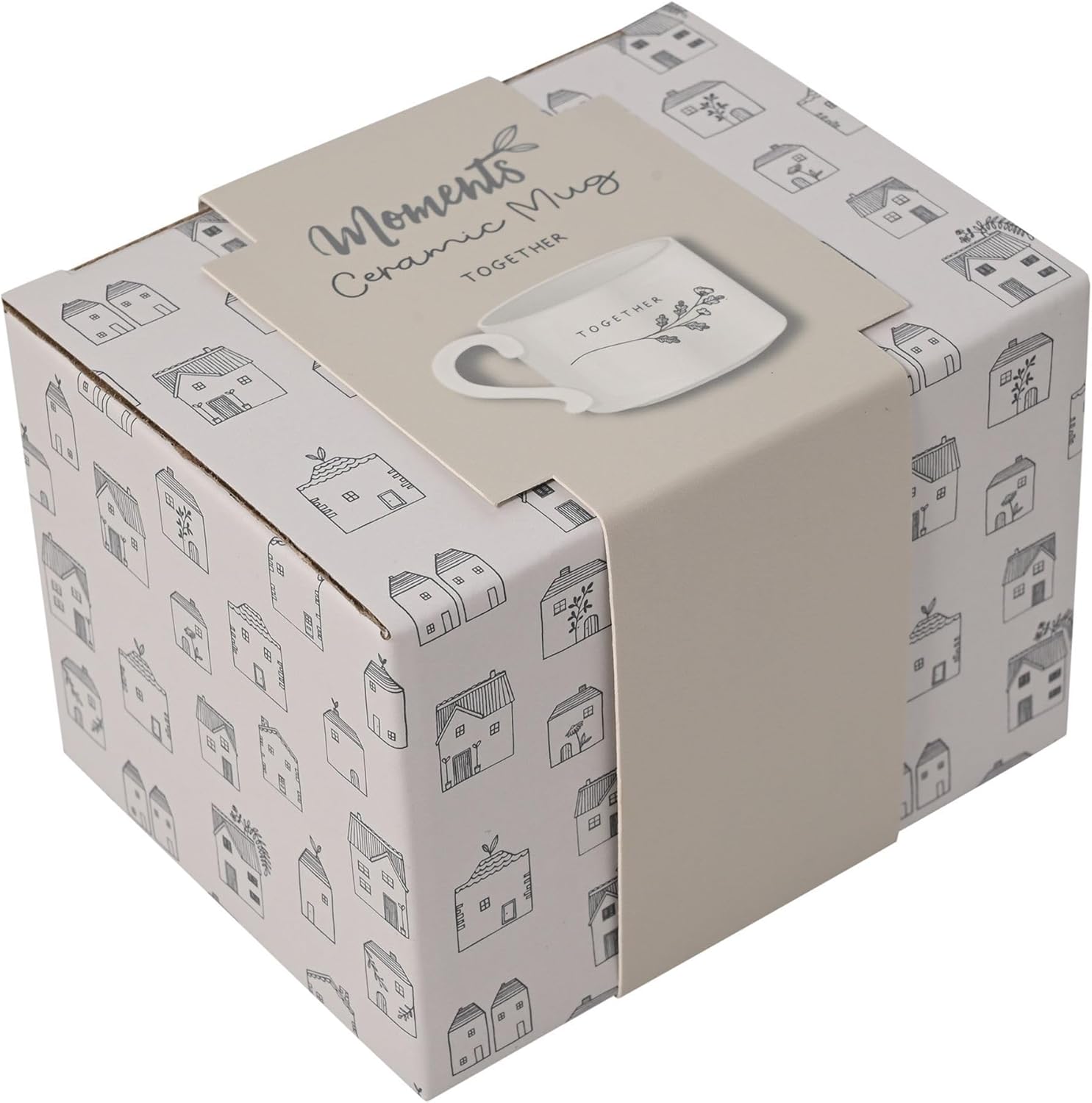 Widdop Moments Stoneware Ceramic Dad Mug - Always Look Up - White - Coffee & Tea Hot Drinks - 350ml - Gift for Birthday Father's Day Present