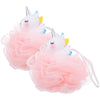 2pcs Unicorn Loofah for Boy Girl Fun Bath Sponge with Unique Design Scrubber for Gentle Cleansing for Girls Bathing Experience