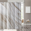 GCIREC Brown Marble Shower Curtain, Grey Brown Modern Abstract Wave Luxury Bathroom Curtain Bathtub Home Decor Waterproof Fabric Machine Washable with