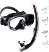 Cressi Estrella & Gamma Combo - Combo Set Mask Estrella + Snorkel Gamma for Snorkelling and Diving, Black/Black, One Size, Adult Unisex