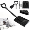 BAIEGOED Heavy-Duty 3-in-1 Snow Shovel - Snow Spade with Ice Scraper, Snow Brush & Ergonomic Pusher for Cars, Camping, Beach, Wilderness & Emergency