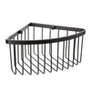 TATAY - Large corner shower basket. Black aluminium. Dimensions 20 x 11.5 x 20cm