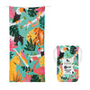 Dock & Bay Beach Towel - Quick Dry, Sand Free - Compact, Lightweight - 100% Recycled - Includes Bag - Doing Our Bit - Wild Things, Extra Large
